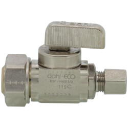 2-Piece XFITTING 3/4" PEX Ball Valve Set - 1 Red (Hot) & 1 Blue (Cold) For Plumbing