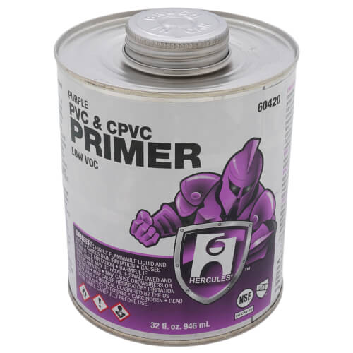 60420 Hercules 60420 32 oz. PVC & CPVC Primer (Purple)