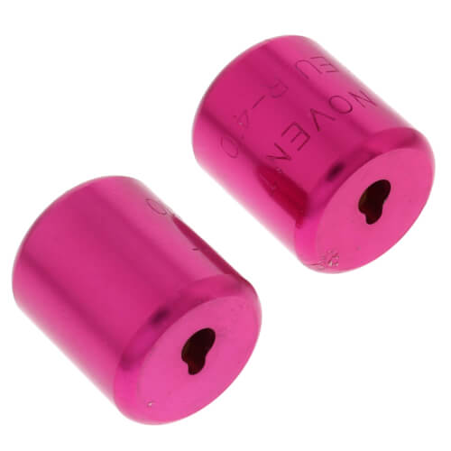 86682 Rectorseal 86682 R410 1/4" Novent Locking Refrigerant Caps, Pink (2 Pack)