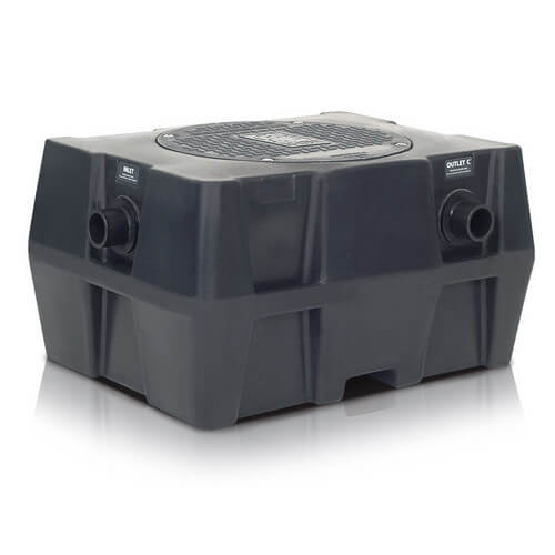 GB15 GB15 15 GPM Poly Grease Trap Interceptor with 2" Outlet