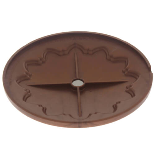 HEFL04 Creative Cleanout Covers HEFL04 6" Hermosa Flat Decorative