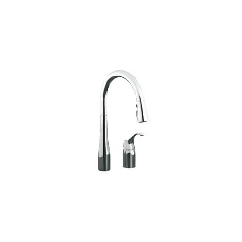 K647CP Kohler K647CP Simplice SingleControl Remote Valve PullDown Spray Kitchen Sink