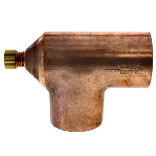WP7D16 Cello WP7D16 1" Copper 90° Elbow w/ Drain